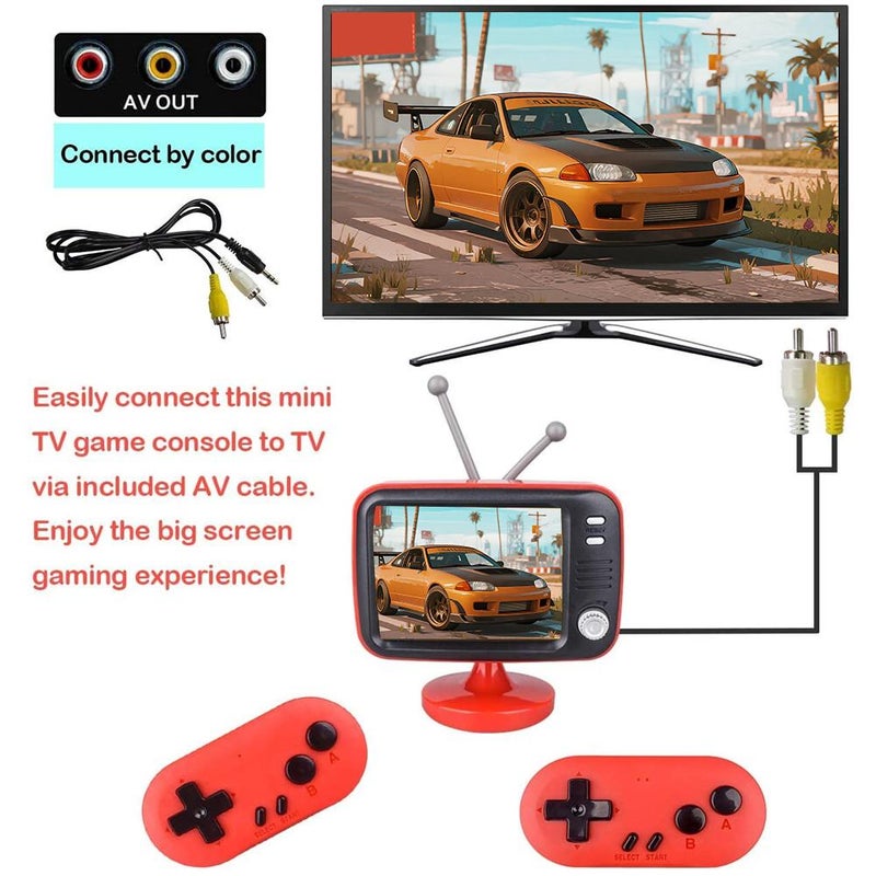 Retro Game Console with 300 Built-in Retro Video Games, Mini TV Games Console with Wireless Controllers, Old School Vintage Video Game System for Kids and Adults - Image 2